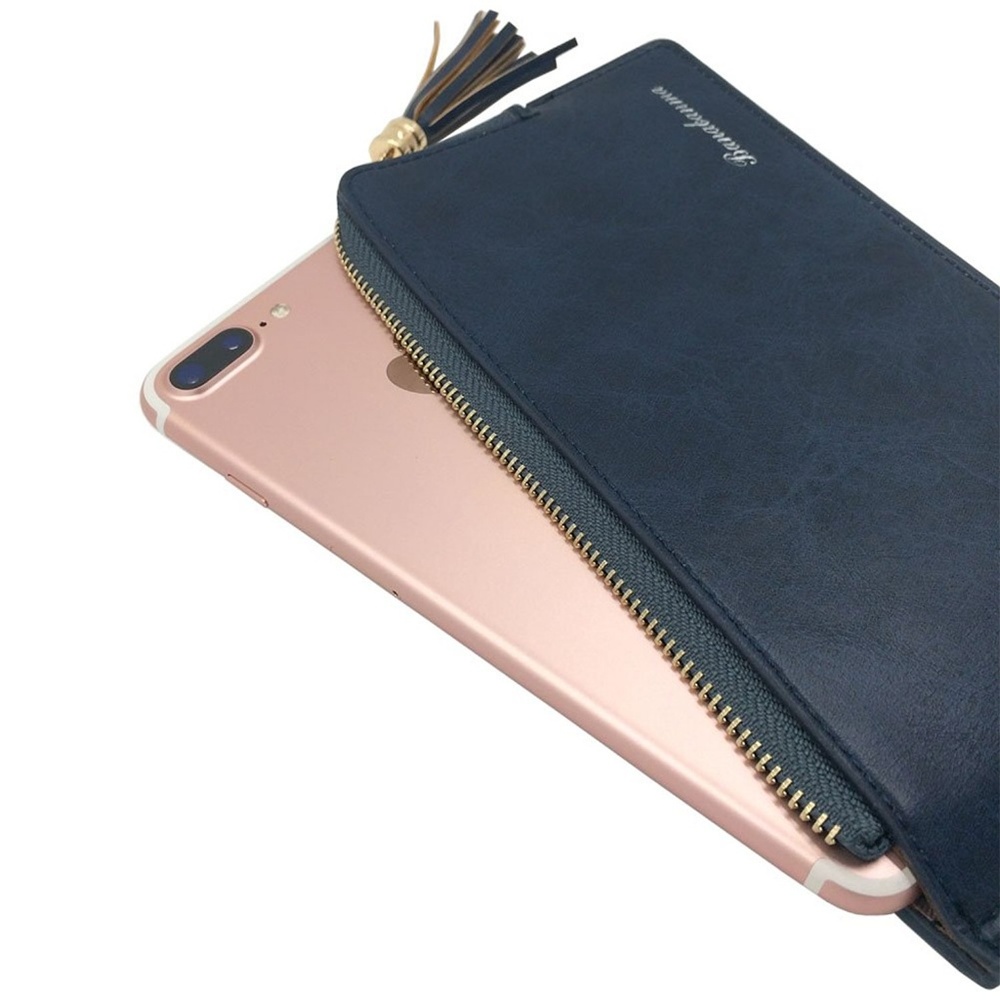 Womens RFID Bifold Phone Wallet Cards Organizer - Picture 4 of 5